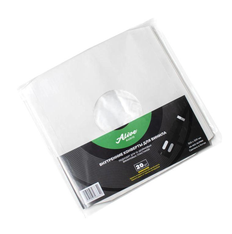 Alive Audio Inner Record Sleeves White Set (20 pcs.)