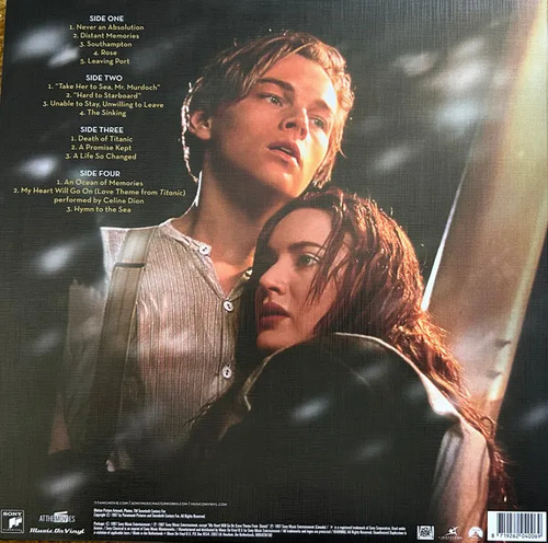 OST Titanic by James Horner Coloured Translucent Yellow Vinyl (2 LP)