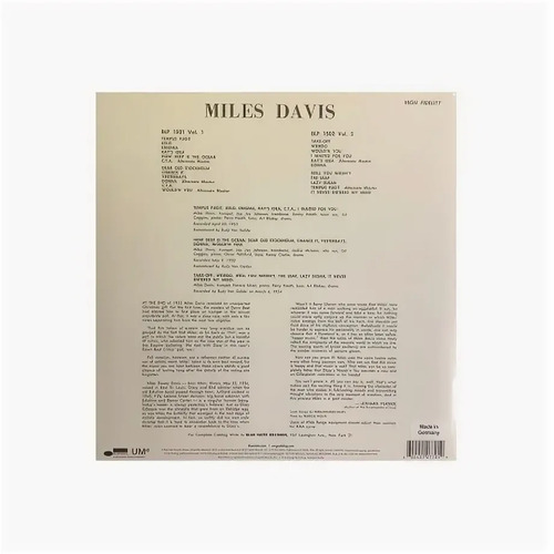 Miles Davis Volume 1 Mono (Classic Vinyl Series)