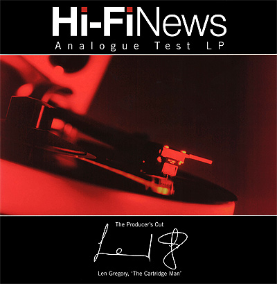 Cartridge Man Hi-Fi News Analogue Test LP