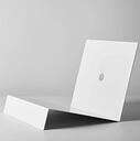 Torian Vinyl Thin Stand White Glass