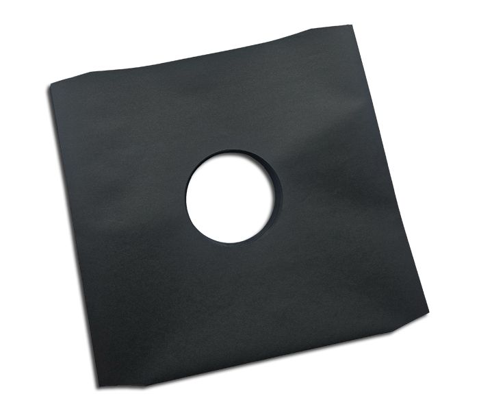 OnlyVinyl Inner Record Sleeves Black Without Feeding Corner Cut