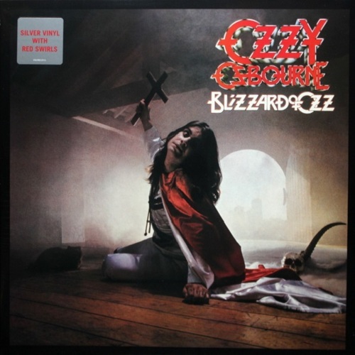 Ozzy Osbourne Blizzard Of Ozz Coloured Silver With Red Swirls Vinyl