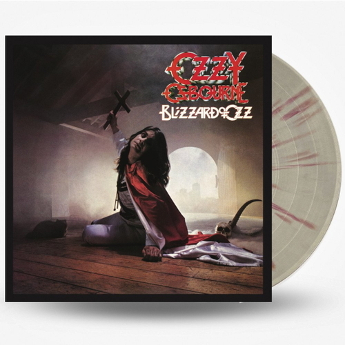 Ozzy Osbourne Blizzard Of Ozz Coloured Silver With Red Swirls Vinyl