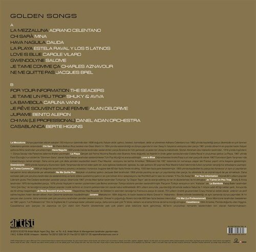 Various Artists Golden Songs Coloured Vinyl
