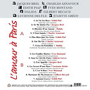 Various Artists L'amour à Paris