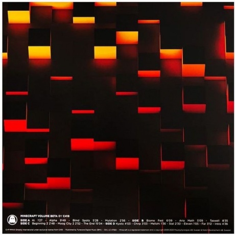 OST Minecraft Volume Beta by C418 Coloured Fire Splatter Vinyl (2 LP)
