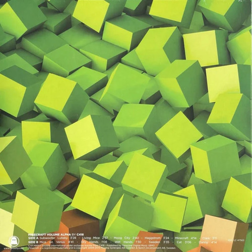 OST Minecraft Volume Alpha by C418 Coloured Transparent Green Vinyl