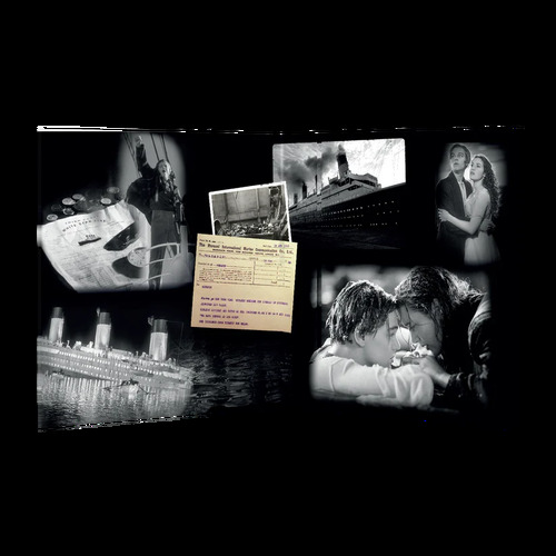 OST Titanic by James Horner Coloured Silver & Black Marbled Vinyl (2 LP)