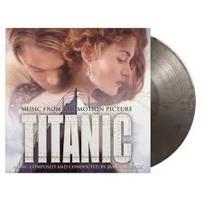 OST Titanic by James Horner Coloured Silver & Black Marbled Vinyl (2 LP)