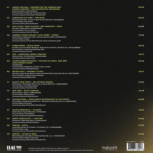 Various Artists Elac 100 Years The Life Of Sound DMM 45RPM (2 LP)