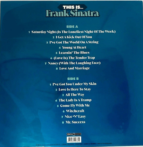 Frank Sinatra This is... Coloured Blue Vinyl