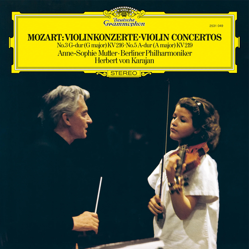 Anne-Sophie Mutter, Berliner Philharmoniker & Herbert von Karajan Mozart Violin Concertos 3 & 5 (The Original Source Series)