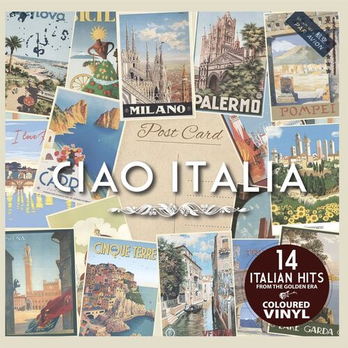 Various Artists Ciao Italia Tri-Color Clear/Silver/Blue Vinyl