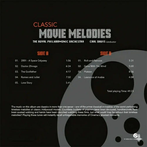 Various Artists Classic Movie Melodies Coloured Grey Vinyl