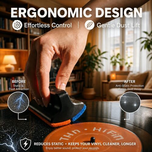 HumminGuru I-Brush 5-in-1 Vinyl Record Cleaning Kit