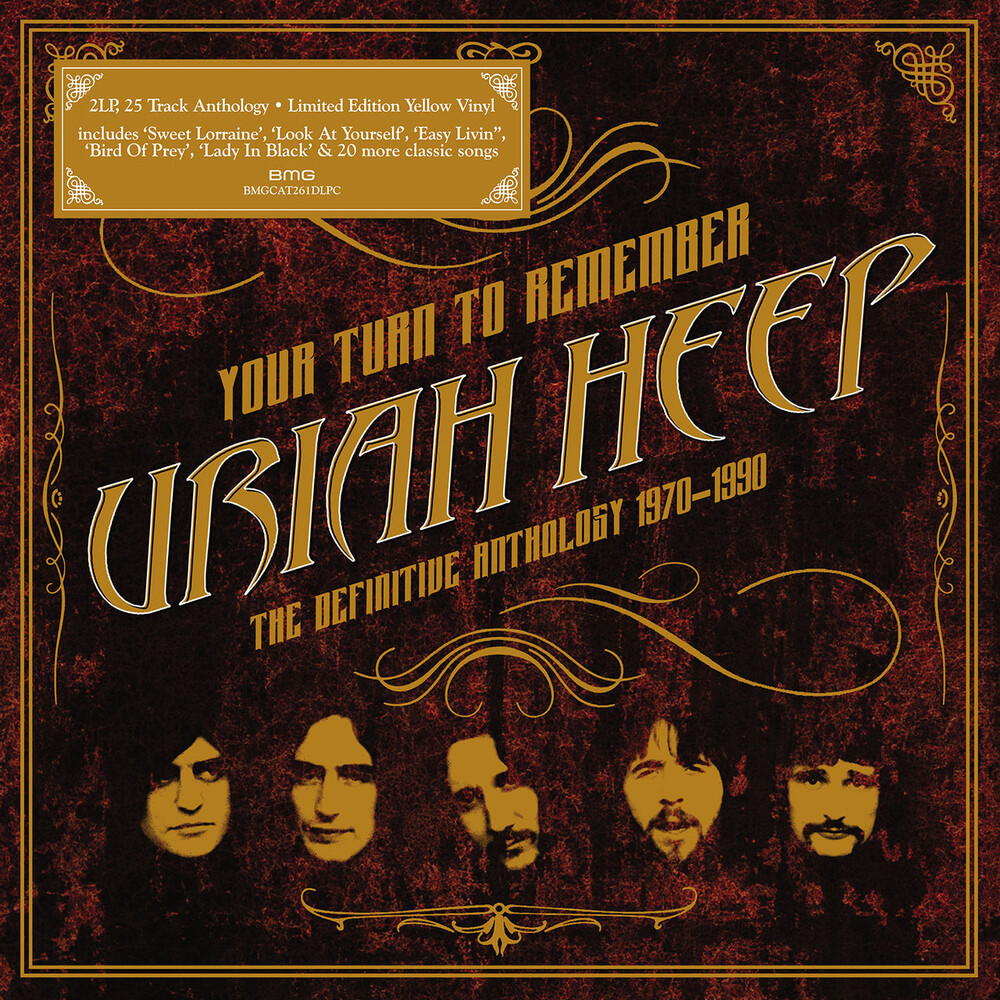 Uriah Heep Your Turn To Remember: The Definitive Anthology 1970-1990 Coloured Yellow Vinyl (2 LP)