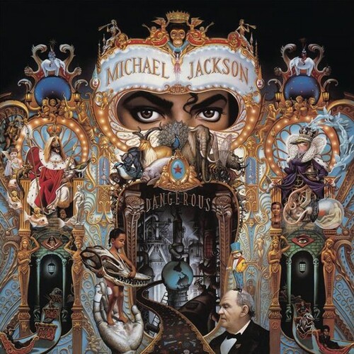 Michael Jackson Dangerous Coloured Red & Black Swirl Vinyl (2 LP)