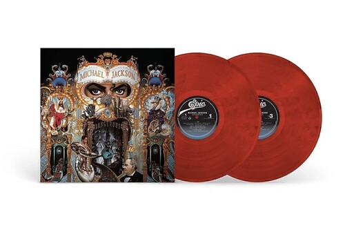 Michael Jackson Dangerous Coloured Red & Black Swirl Vinyl (2 LP)