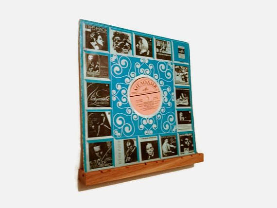 OnlyVinyl LP Record Display Single Natural Oak