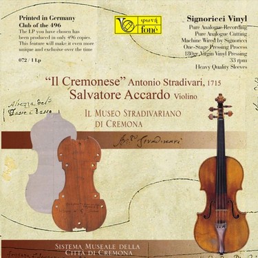 Fone Salvatore Accardo "Il Cremonese” A.Stradivari 1715