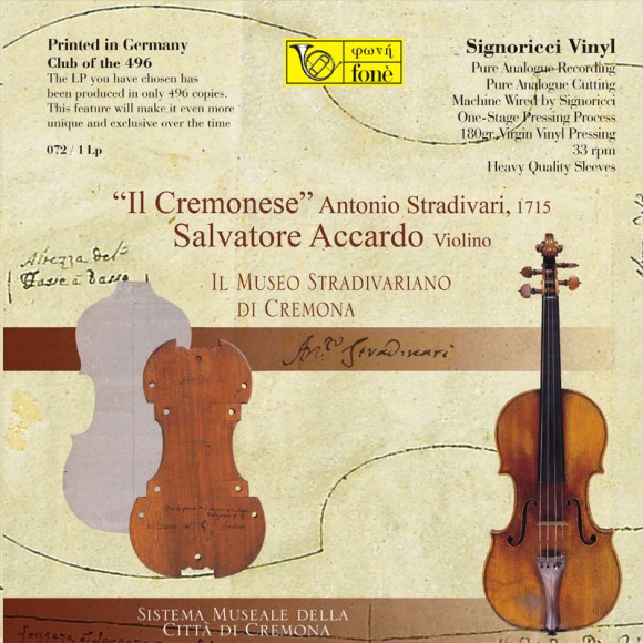 Fone Salvatore Accardo "Il Cremonese” A.Stradivari 1715
