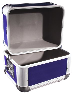 Roadinger Record Case Alu 50/50 Blue