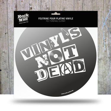 Rock on Wall Felt Slipmat "Not Dead"