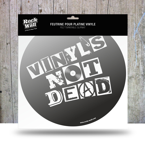 Rock on Wall Felt Slipmat "Not Dead"