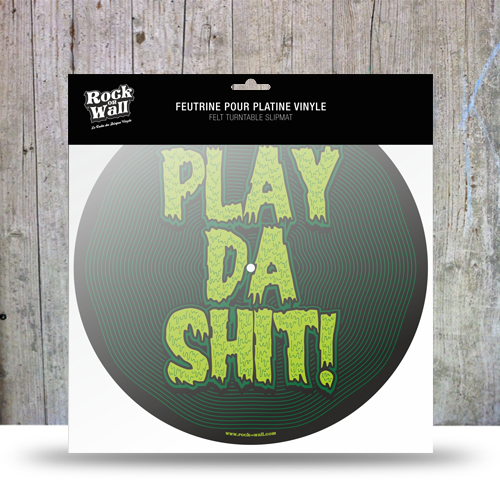 Rock on Wall Felt Slipmat "Play"