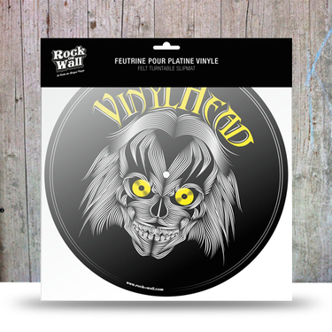 Rock on Wall Felt Slipmat "The Vinylhead"