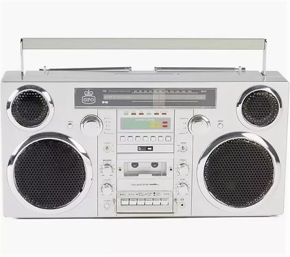 GPO Brooklyn Boombox Silver