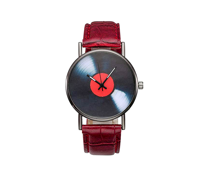 Onlyvinyl Wristwatch Record Red
