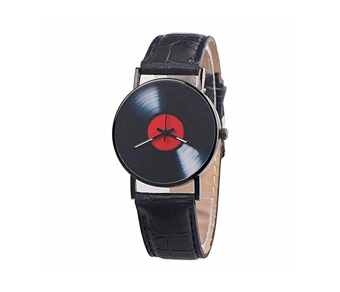 Onlyvinyl Wristwatch Record Black