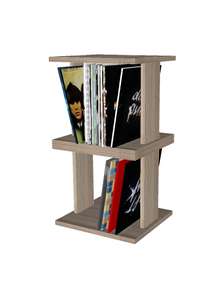 OnlyVinyl Vinyl Stand-04 Black Oak