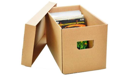 OnlyVinyl Single Storage Cardboard Box