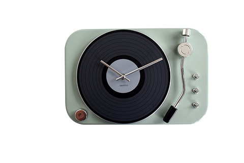 Invotis Clock Turntable Mint Green