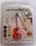 Flash USB Drive 2.0 Guitar 4GB Orange