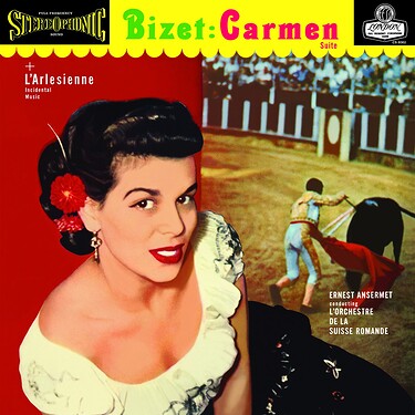 Ernest Ansermet & L'Orchestre De La Suisse Romande Bizet: Carmen & L'Arlesienne Suite 45RPM (2 LP)