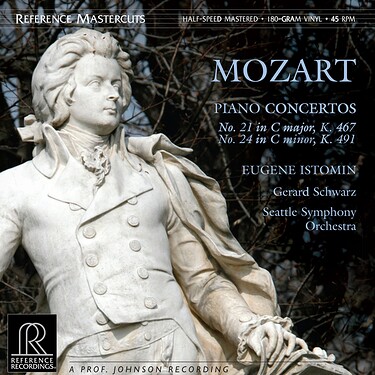 Gerard Schwarz & Seattle Symphony Orchestra Mozart Piano Concertos Nos.21 & 24 Half-Speed Mastered 45RPM (2 LP)