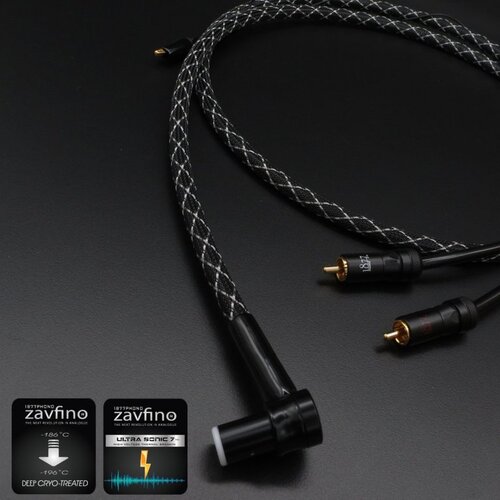 Zavfino-1877 Phono Spirit Phono Cable Right Angle DIN-RCA 1,5 м.