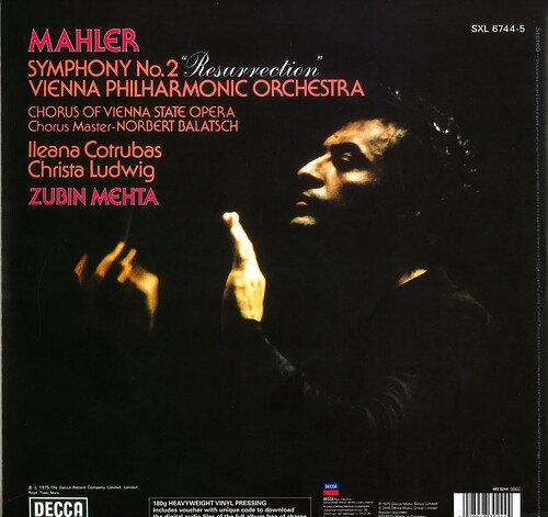 Zubin Mehta & Wiener Philharmoniker Mahler: Symphony No.2 