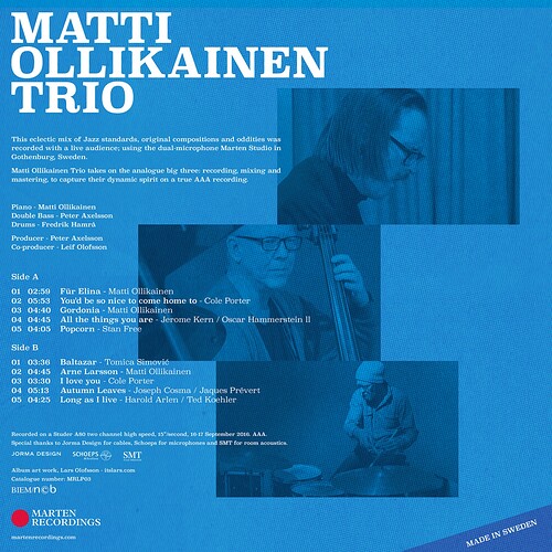 Matti Ollikainen Trio Analogue Adventures