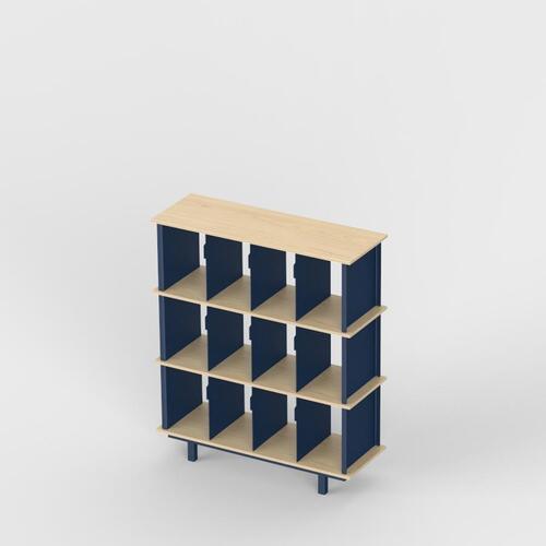 FTR Vinyl Storage Base Small Three Layer Indigo Blue