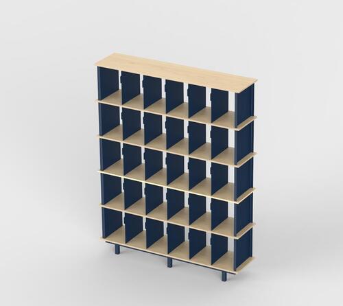 FTR Vinyl Storage Base Large Five Layer Indigo Blue