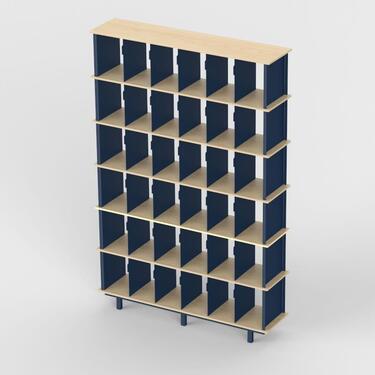 FTR Vinyl Storage Base Large Six Layer Indigo Blue