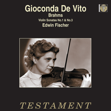 Gioconda De Vito & Edwin Fischer Brahms Violin Sonata No.1 & No.3 Mono