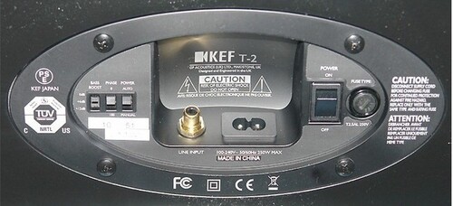 KEF T2 Subwoofer Black