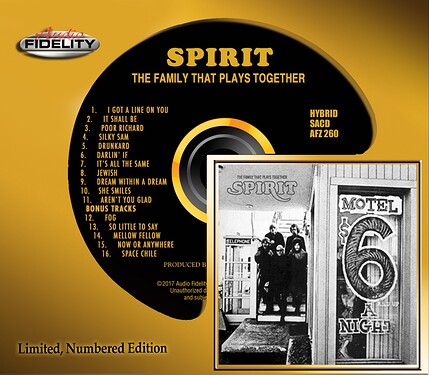 Spirit The Family That Plays Together Hybrid Stereo SACD
